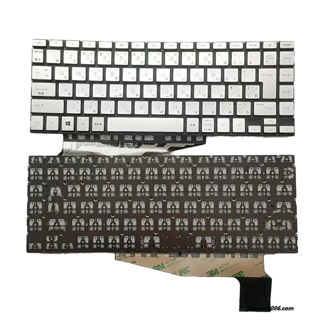Picture of Original New Japanese Layout For HP Pavilion 13-be Silver NoBacklit Laptop Keyboard SG-A9900-2VA SN10OQ4A A769