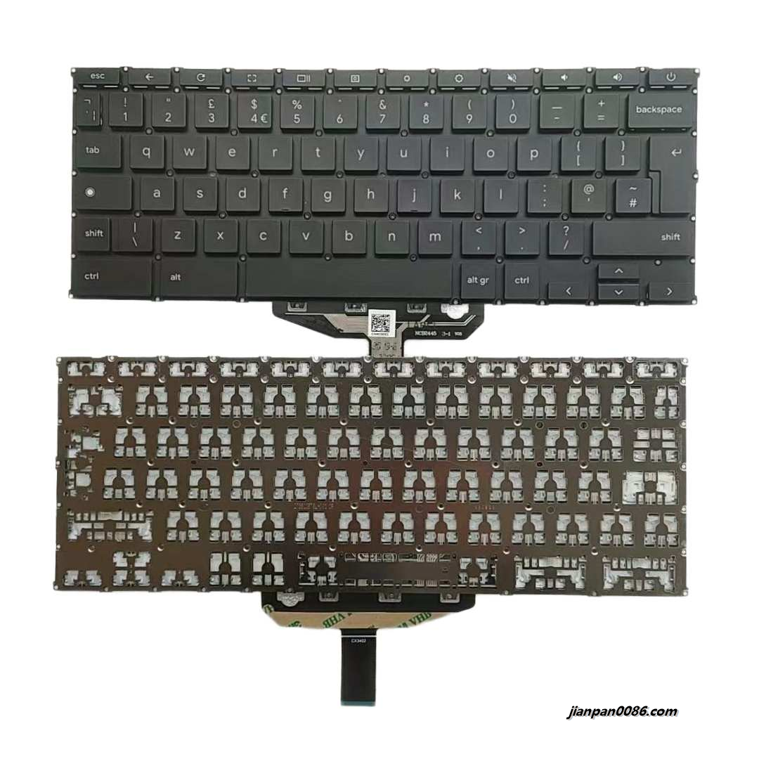 Picture of Original New UK Language For Chromebook Laptop Keyboard 020-20B76LHA06 NCB2444 32PA896
